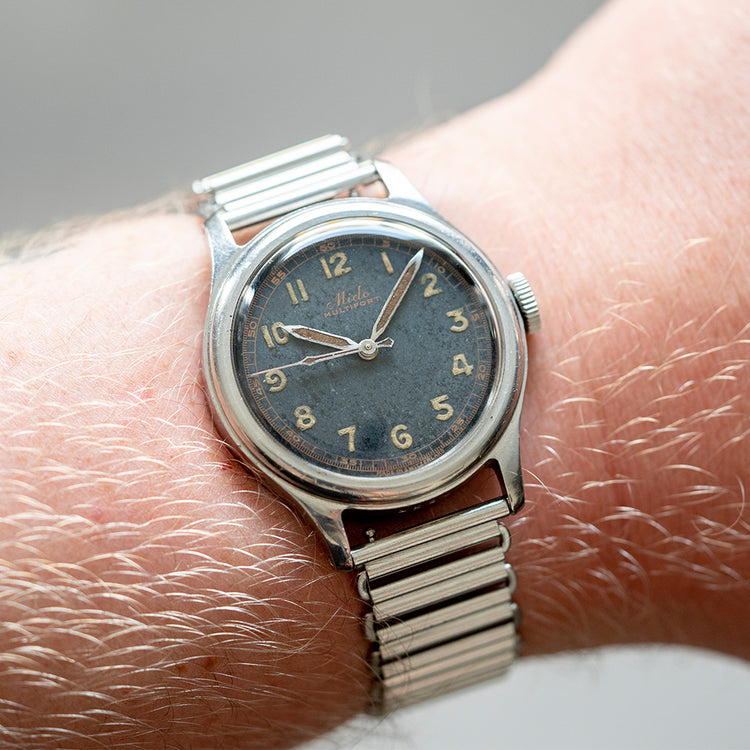 1940s Mido Multifort Manually Wound Gilt - vault