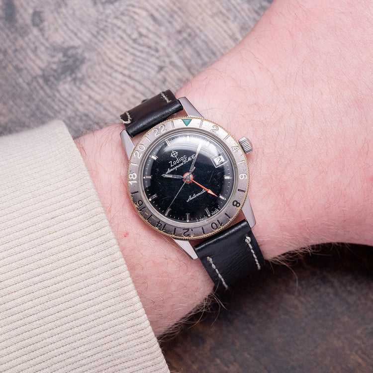 1960s Zodiac Aerospace GMT Automatic 35mm 752-925