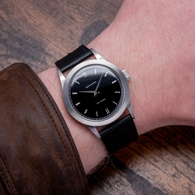 2023 Archiwatch "Original" 2525-1 Glossy Black Dial 36mm