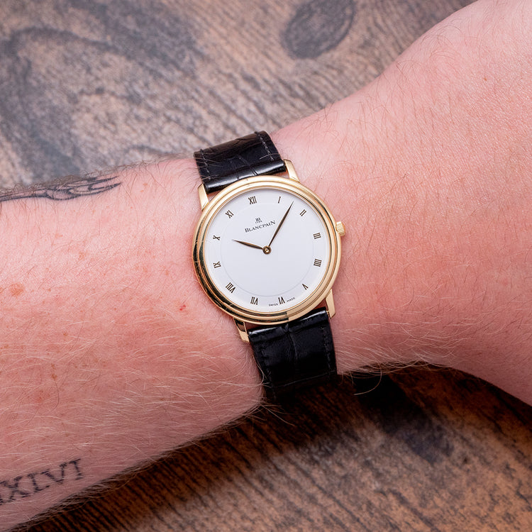 1990s Blancpain Villeret 18ct Yellow Gold 34mm 0021-1418