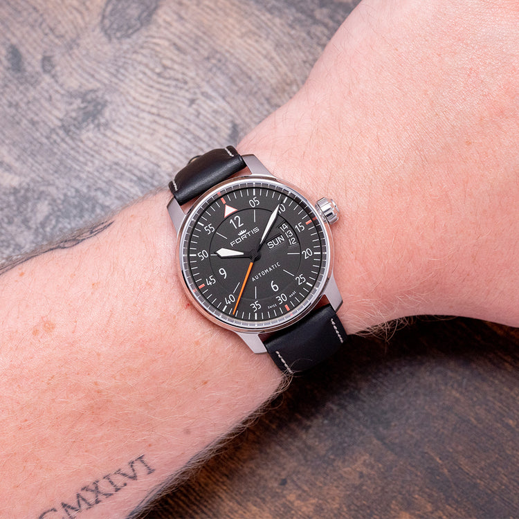 2016 Fortis Aviatis Cockpit Two Black Automatic 41mm