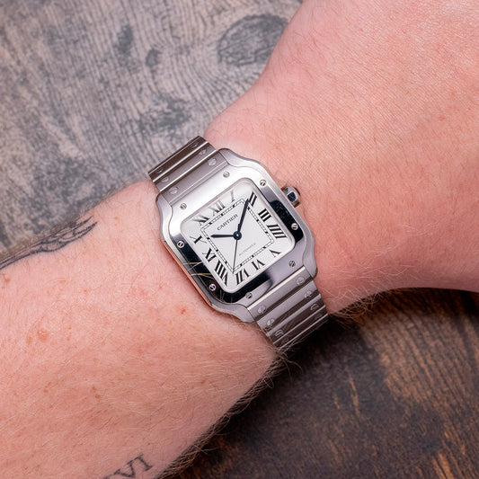 2022 Cartier Santos De Cartier Medium White 35mm WSSA0029