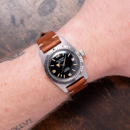 1960s Marc Nicolet Skin Diver Date Automatic ETA 2472 36mm