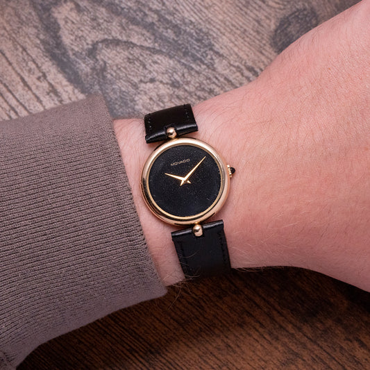 1980s Movado/Zenith Gold-Plated Manually Wound