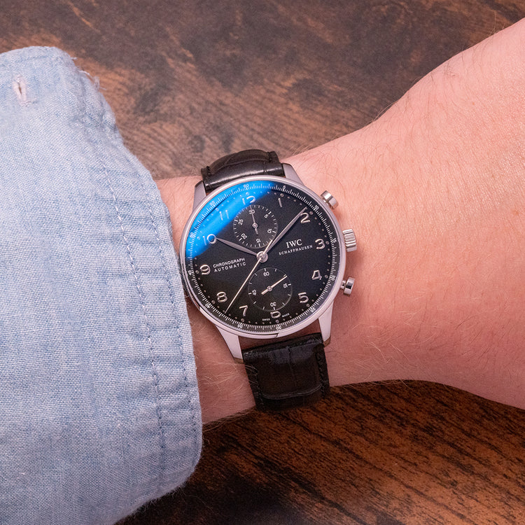 2010 IWC Portuguese Chronograph Black IW371438