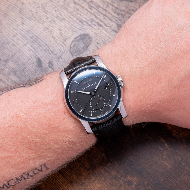 2012 Schofield Signalman GMT Polished Limited Edition 44mm
