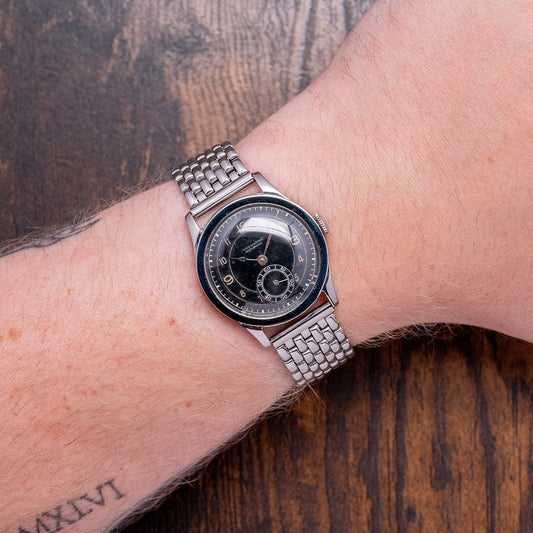 1940s Movado 'Chronomètre' Wide Flat Bezel Cal. 75 31.5mm 12706