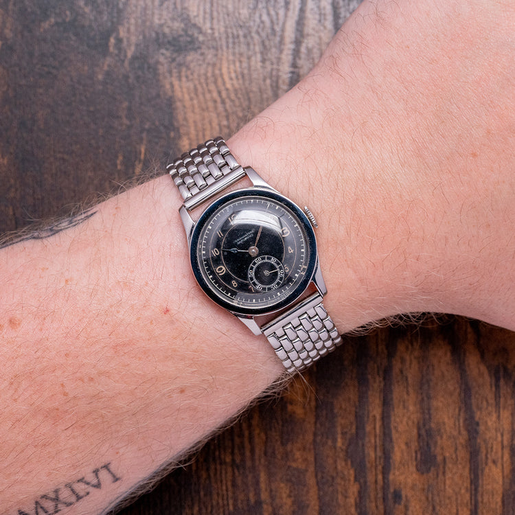 1940s Movado 'Chronomètre' Wide Flat Bezel Cal. 75 31.5mm 12706