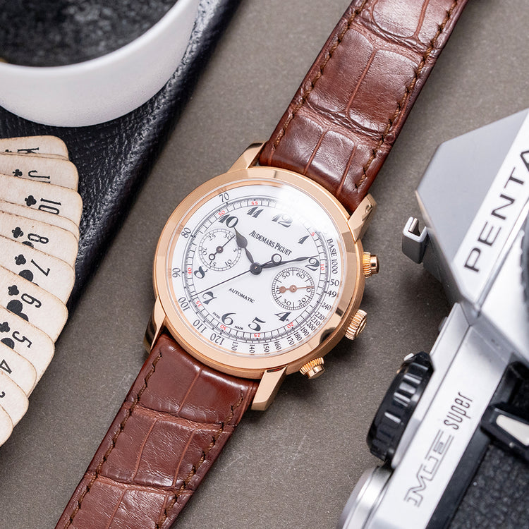 2014 Audemars Piguet Jules Audemars 18ct Rose Chrono 41mm 26100OR
