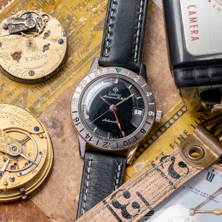 1960s Zodiac Aerospace GMT Automatic 35mm 752-925