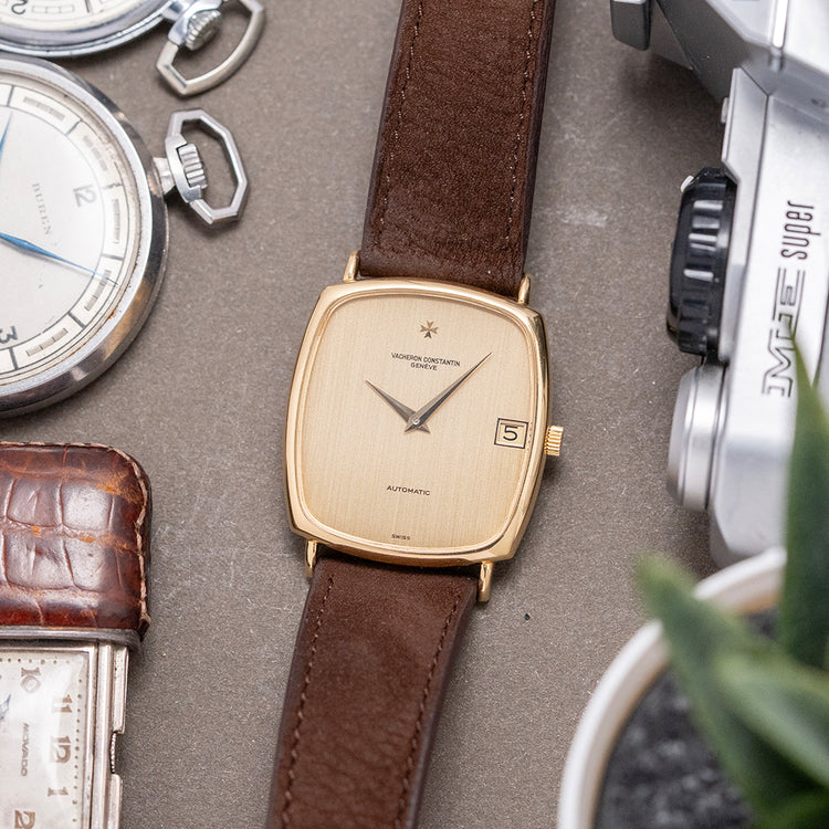 1970s Vacheron Constantin Automatic 18ct Gold "Tank"