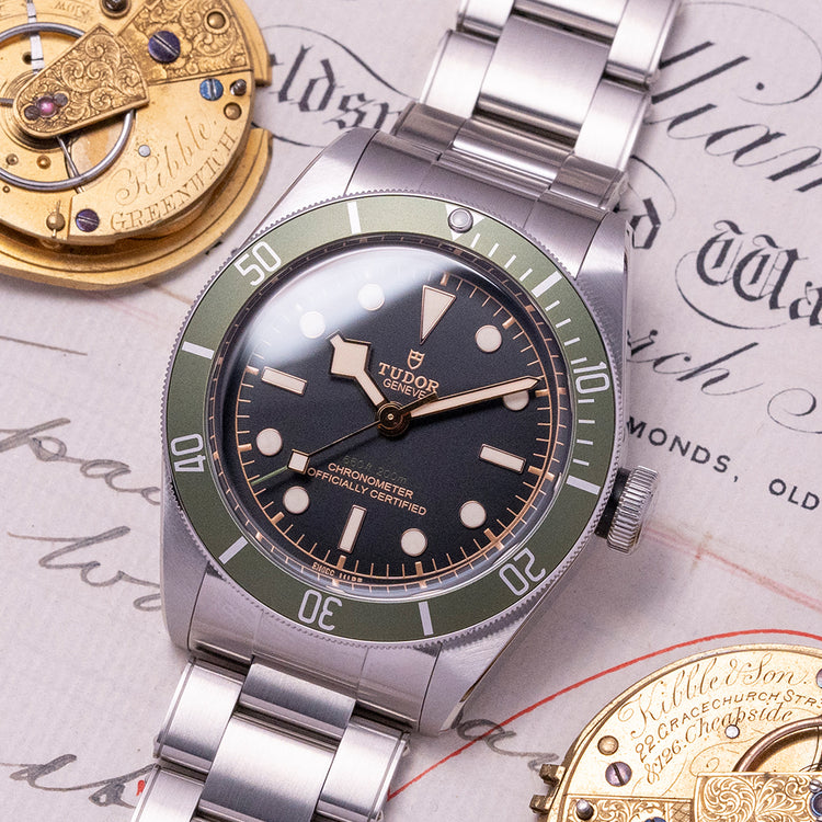 2022 Tudor Black Bay "Harrods" Green 79230G Like-New