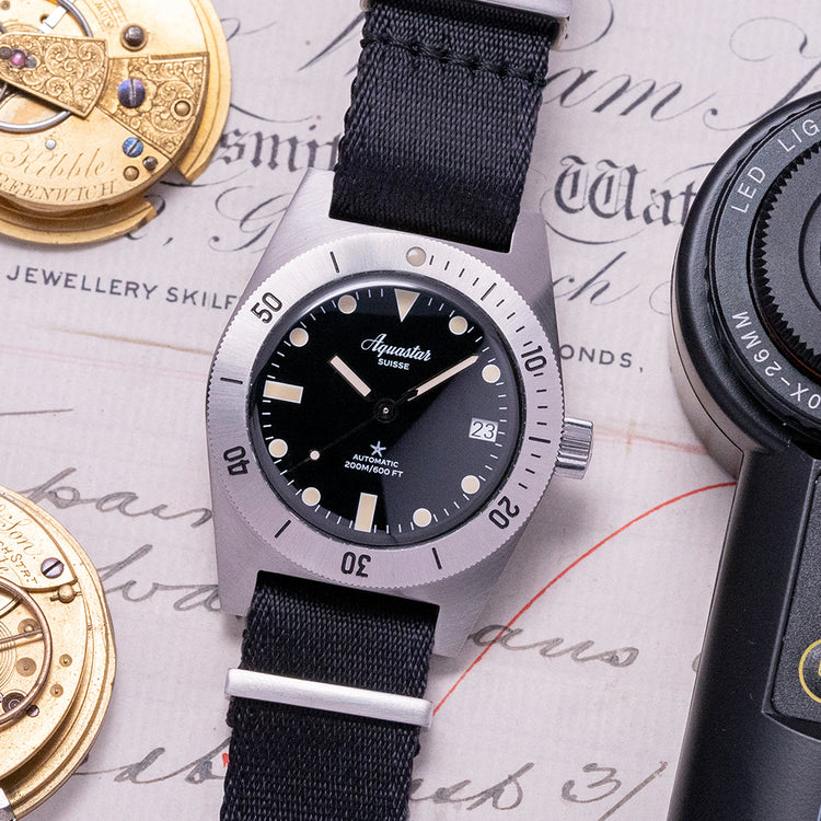 2023 Aquastar Model 60 Re-Edition 37mm Black Dial