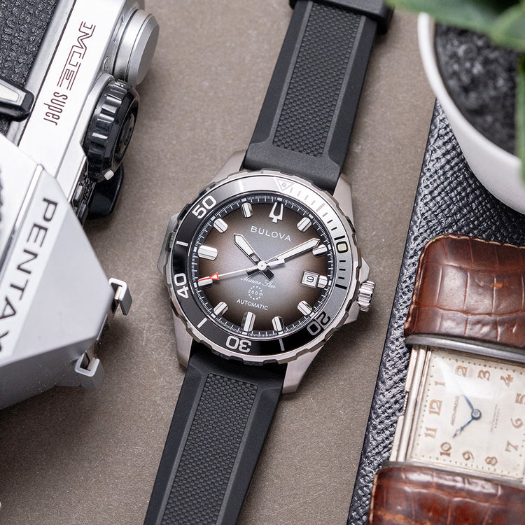 2026 Bulova Marine Star Black Automatic 41mm 98B465