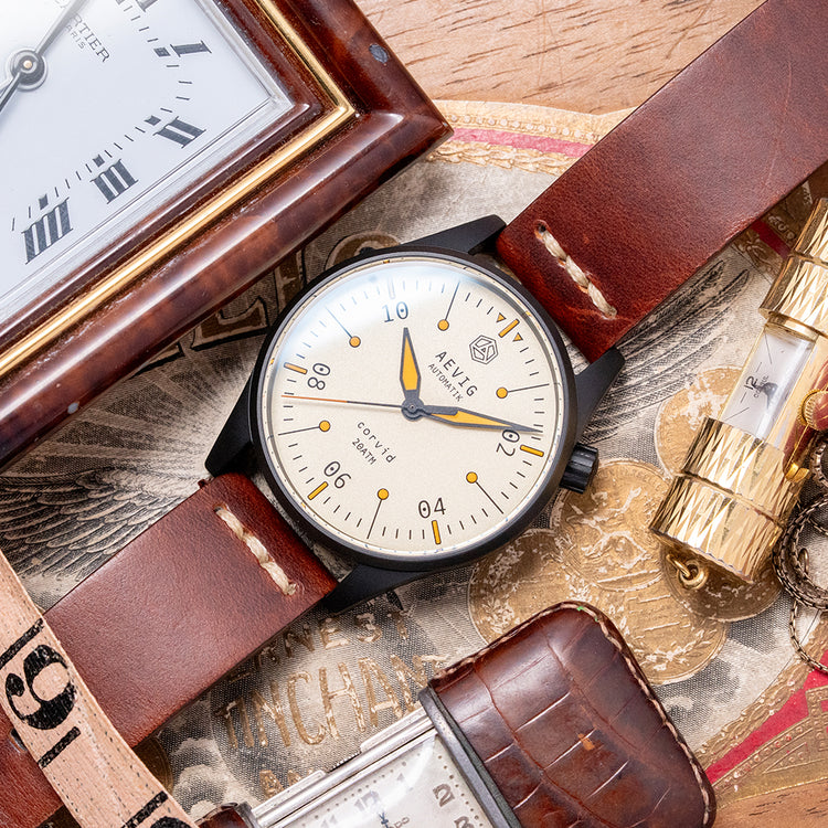 2018 Aevig Corvid Automatik DLC 40mm