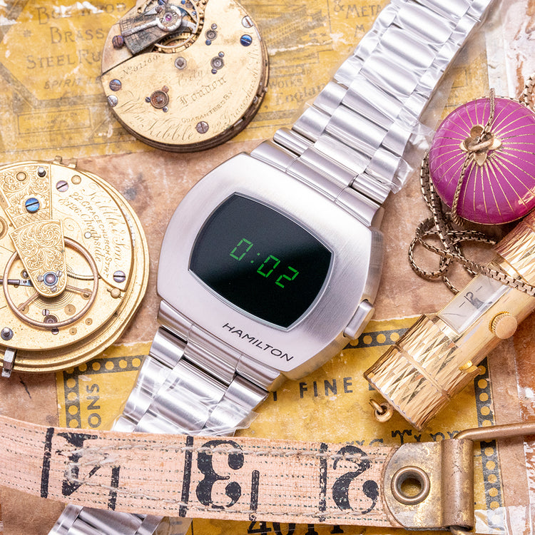 2022 Hamilton American Classic PSR Digital Quartz 'Green' H52414131