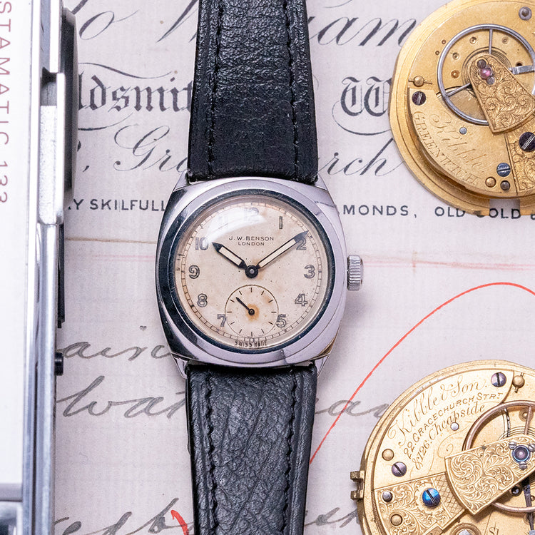 1930s JW Benson Hermetic Cushion Case 21019