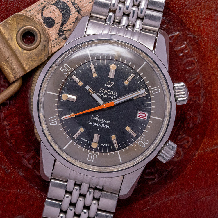 1960s Enicar Sherpa Super-Dive 39mm Automatic 144-35-02