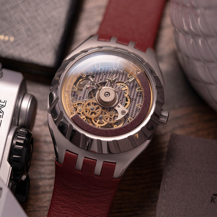 2020 Swatch Flymagic Burgundy/Red Limited YHS101