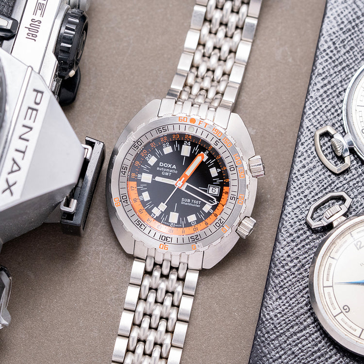 2007 DOXA SUB 750T GMT Sharkhunter 260 Limited 45mm