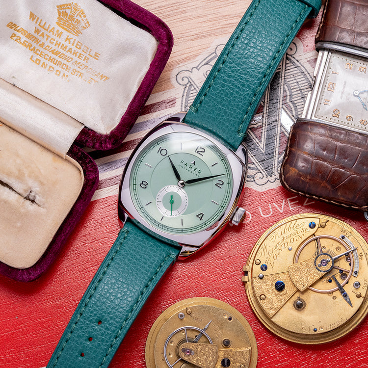 2022 Farer Mansfield Green Cushion Case 38.5mm