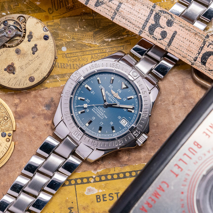 2004 Breitling Colt Automatic 'Chronometre' Blue 38mm A17350