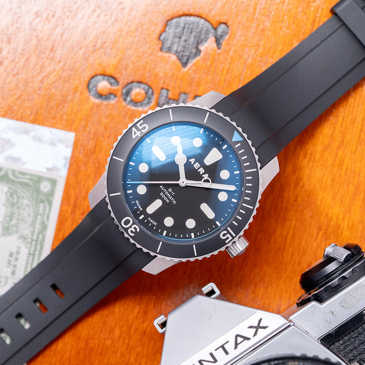 2025 Aera D-1 Diver Black Dial Automatic 300M 44mm
