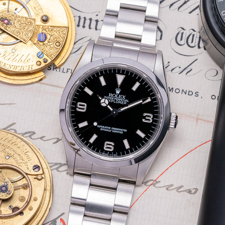 1996 Rolex Explorer I 36mm Tritium 14270 on Bracelet