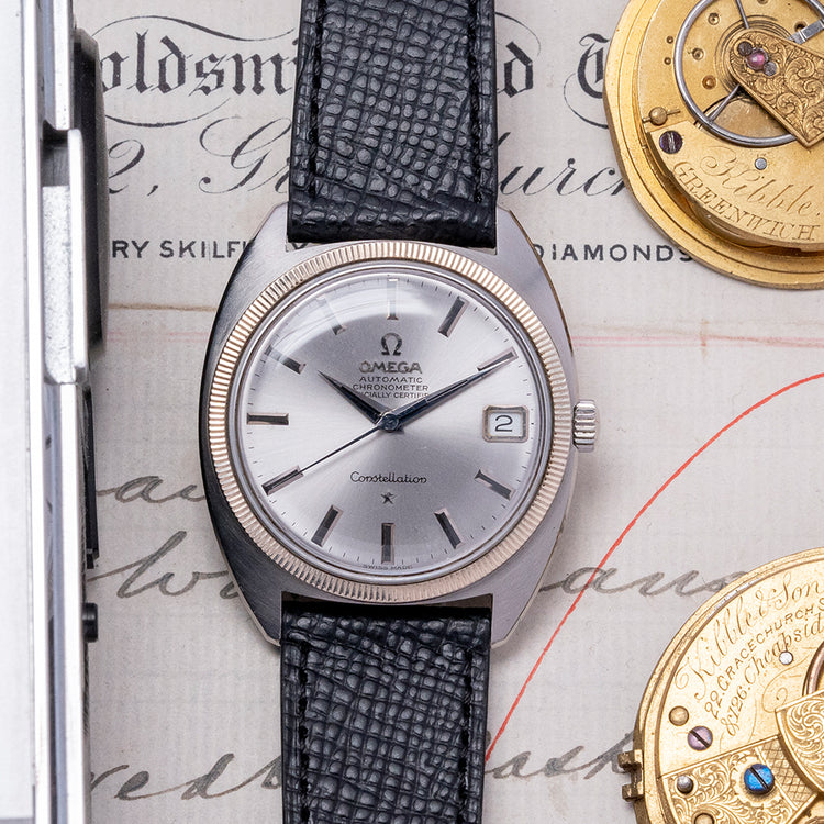 1968 Omega Constellation "C-Case" White Gold Bezel 168.027