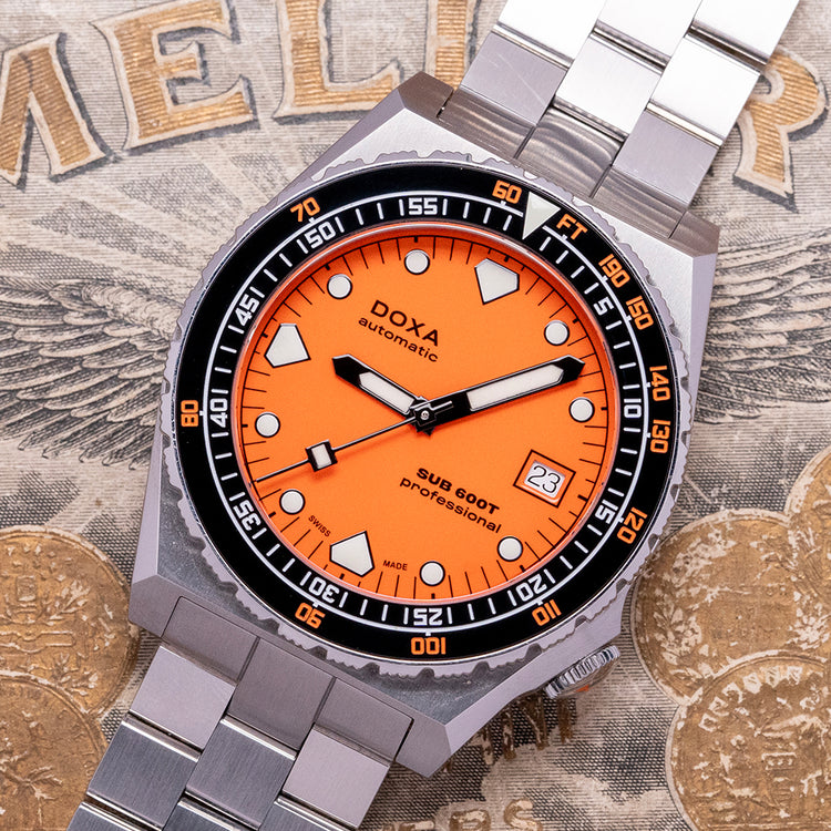 2024 Doxa SUB 600T 40mm Orange Dial 861.10.351.10