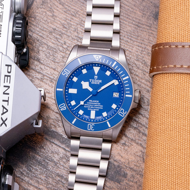 2022 Tudor Pelagos Blue Titanium on Bracelet 25600TB