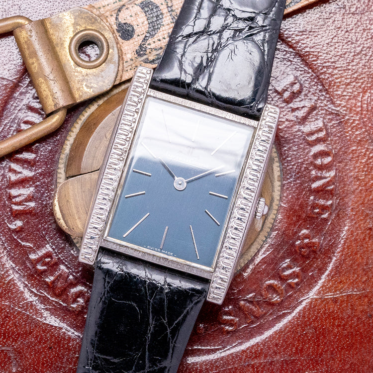 1974 Jaeger Le-Coultre .800 Silver Ornate "Tank" Manual