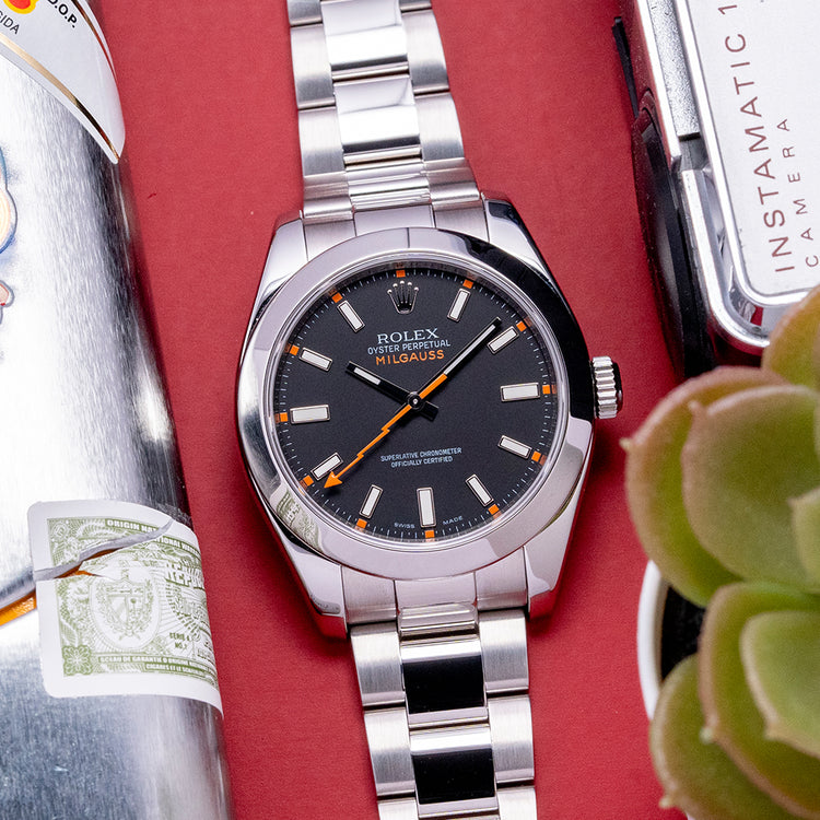 2007 Rolex Oyster Perpetual Milgauss 40mm Black Dial 116400