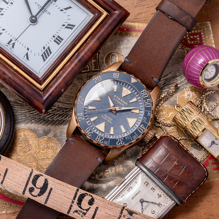2024 Eterna Kontiki Bronze Diver 44mm Limited Edition Blue