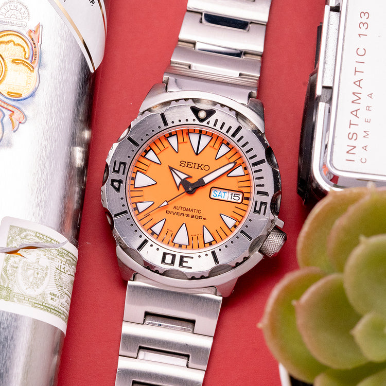 2014 Seiko Orange Monster 2nd Gen Auto SRP309 on Bracelet