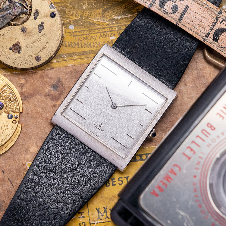 1970s Corum Buckingham .925 Sterling Silver 35.5x38mm 54.121.01