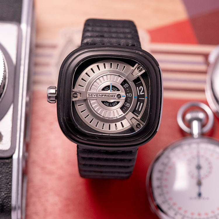 2010s SevenFriday M2/01 "Jump Hour" Black Automatic