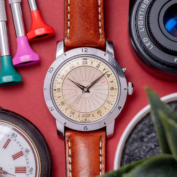 1953 Tissot Navitgator Worldtimer Bumper Automatic 36mm 4002-1