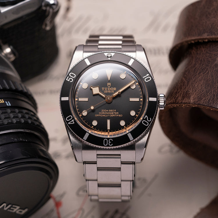 2023 Stickered Tudor Black Bay 54 Black 79000N on Bracelet