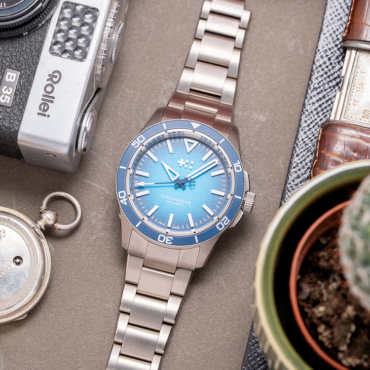 2025 Christopher Ward C60 Trident Lumière Blue 41mm