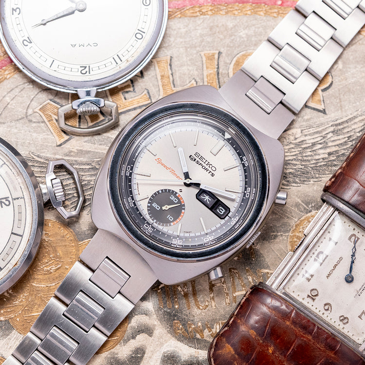 1971 Seiko 5 Sports SpeedTimer Chronograph 41mm 6139-7020