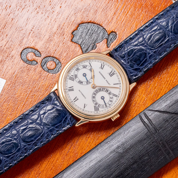 1980s Audemars Piguet Classic Day Date 18ct Gold 33mm 25574BA