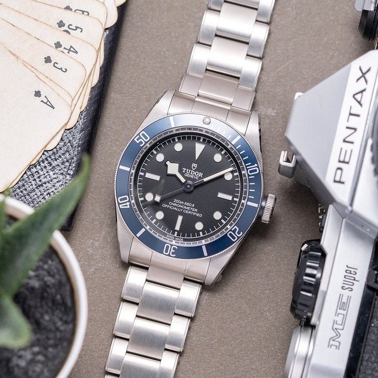2020 Tudor Heritage Black Bay Blue Bezel 41mm Stickered 79230B
