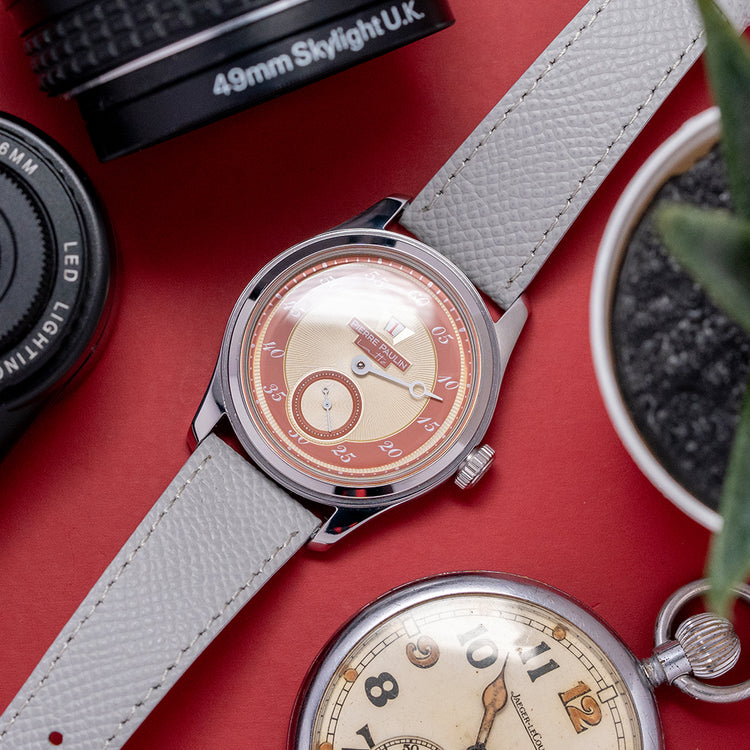 2025 Pierre Paulin Jumping Hour Automatic 'Beige Red' 38mm