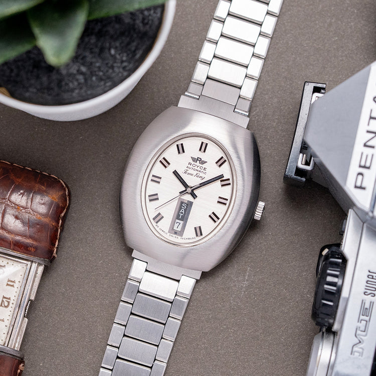 1970s Royce Time King Automatic on Bracelet 37mm