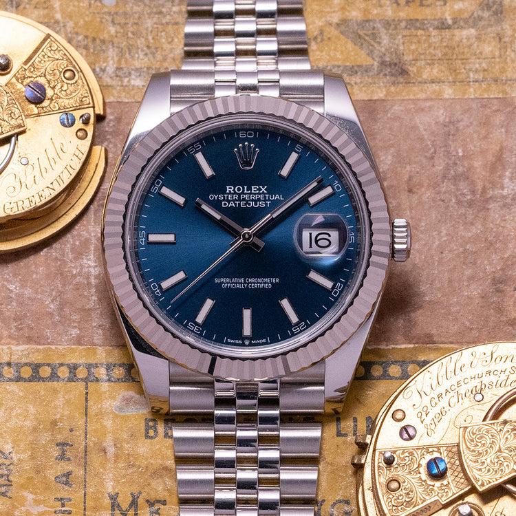 2019 Rolex Datejust 41mm Blue Dial Jubilee 126334
