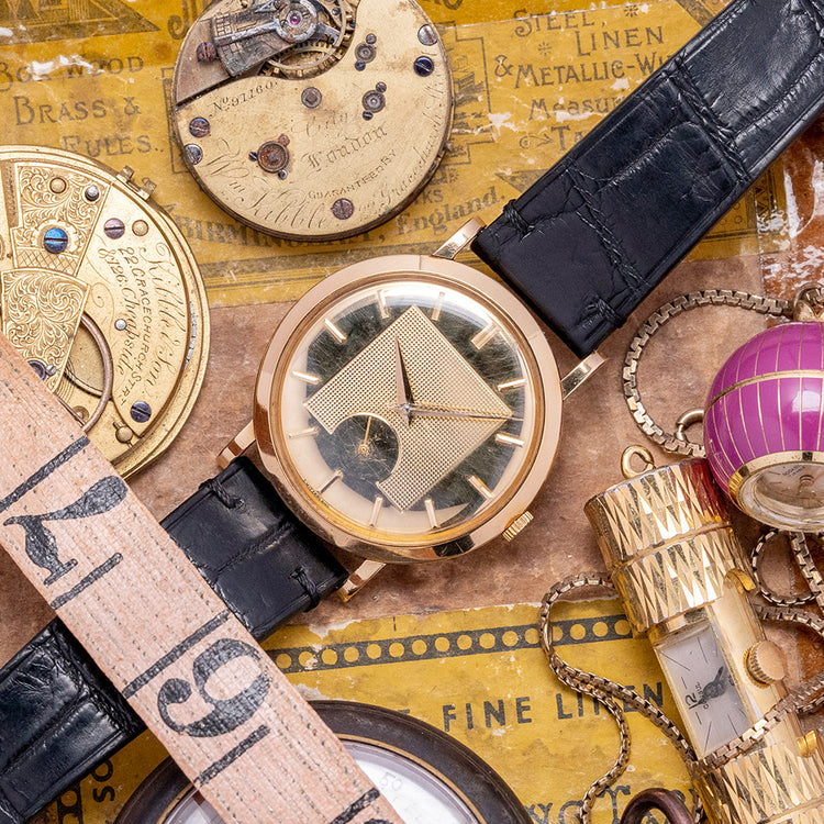 1954 Movado 'Gentleman' 18ct Yellow Gold 8423 With Box & Papers