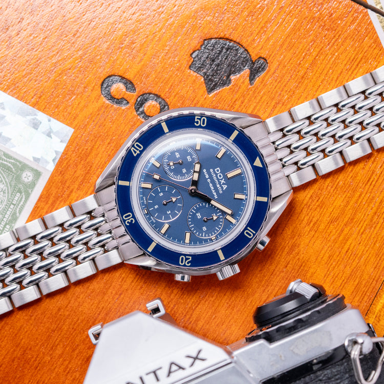 2020s DOXA SUB 200 C-Graph 'Caribbean' Blue 45mm