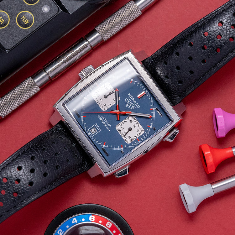 2016 TAG Heuer Monaco Blue Cal. 11 "Steve McQueen" 39mm CAW211P