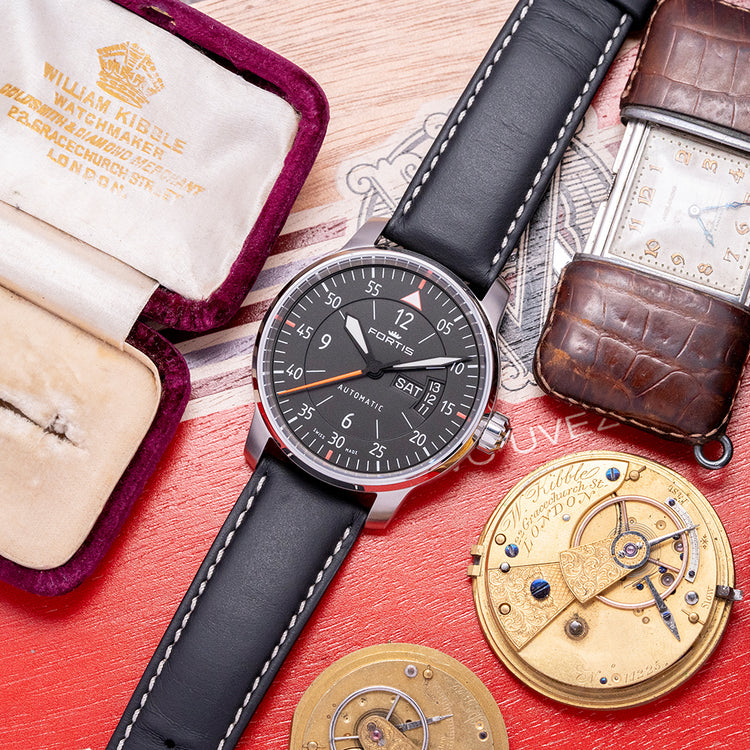 2016 Fortis Aviatis Cockpit Two Black Automatic 41mm